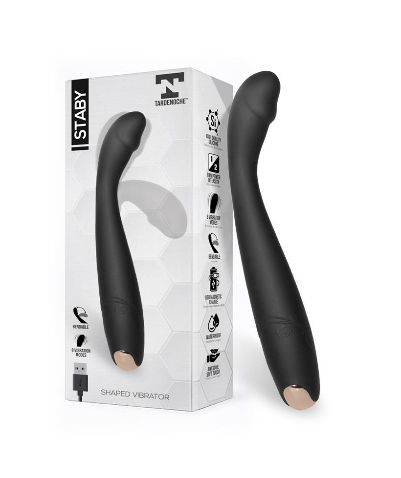 Staby Vibrador Silicona Flexible Bendable
