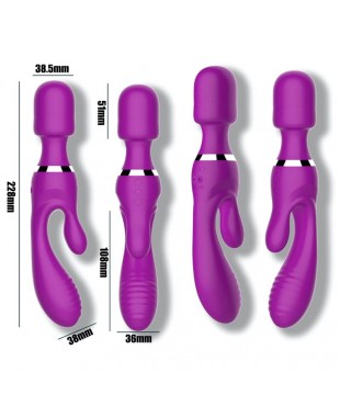 No Fifteen Vibrador y Masajeador 3 Motores Independientes