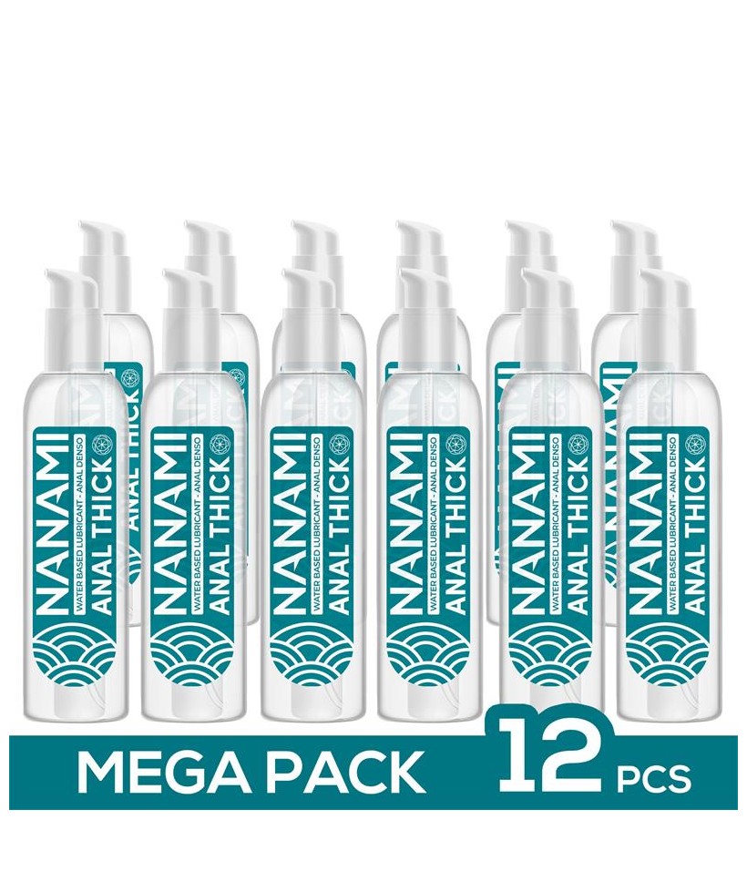 Pack de 12 Lubricante Anal Base Agua Alta Densidad 150 ml