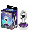 Plug Anal con Joya Purpura Amatista Talla M Aluminio