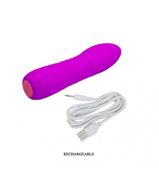 Vibrador Abner USB Silicona Purpura