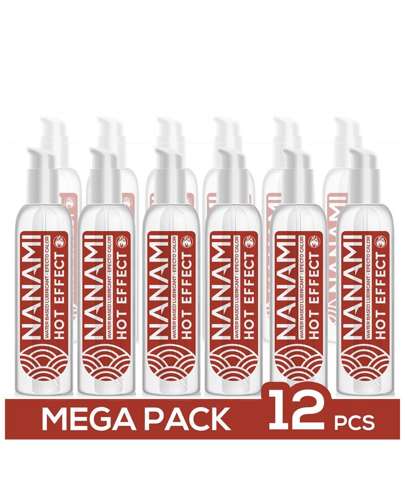 Pack de 12 Lubricante Base Agua Efecto Calor 150 ml