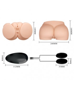 Masturbador Vagina y Ano con Vibracion Masturbador Vagina y Ano con Vibracion