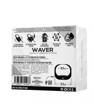 Waver Masturbador Masculino Funcion Calor y Vibracion Flexible USB Silicona Waver Masturbador Masculino Funcion Calor y Vibracion Flexible USB Silicona