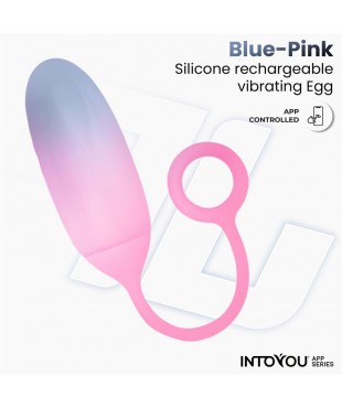 Huevo con APP Silicona Doble Capa Azul Rosa Huevo con APP Silicona Doble Capa Azul Rosa