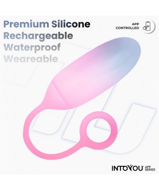 Huevo con APP Silicona Doble Capa Azul Rosa Huevo con APP Silicona Doble Capa Azul Rosa