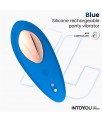 Vibrador de Braguita con APP Silicona Azul