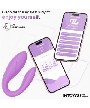Juguete para Parejas con APP Flexible Silicona Lavanda