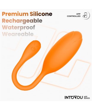 Logan Huevo Vibrador con APP Unibody Naranja
