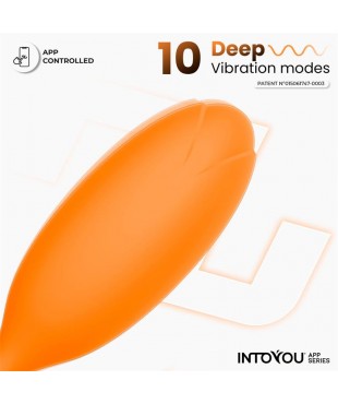 Logan Huevo Vibrador con APP Unibody Naranja