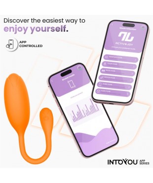 Logan Huevo Vibrador con APP Unibody Naranja