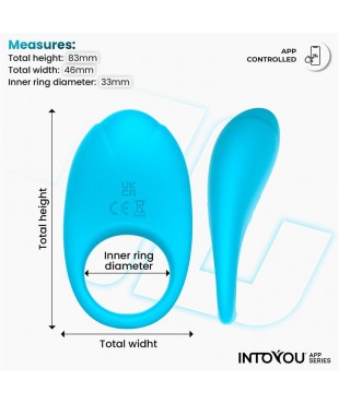Ringo Anillo Vibrador con APP Unibody Azul