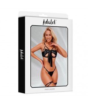 Lauren Set de Sujetador con Lazo Tanga y Ligas Lauren Set de Sujetador con Lazo Tanga y Ligas