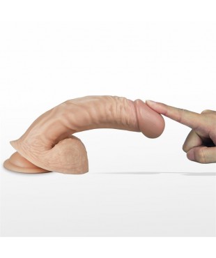 Dildo Real Extreme con Vibracion 85 Natural Dildo Real Extreme con Vibracion 85 Natural