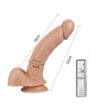 Dildo Real Extreme con Vibracion 85 Natural Dildo Real Extreme con Vibracion 85 Natural