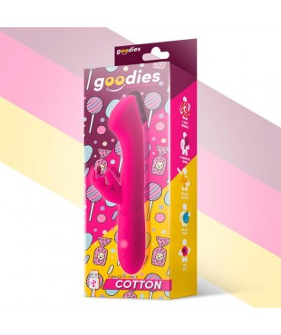 Cotton Vibrador Punto G y Conejito USB Silicona Fuchsia