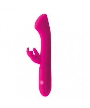Cotton Vibrador Punto G y Conejito USB Silicona Fuchsia Cotton Vibrador Punto G y Conejito USB Silicona Fuchsia