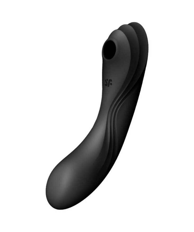 Curvy Trinity 4 Vibrador y Succionador 2 Motores Negro