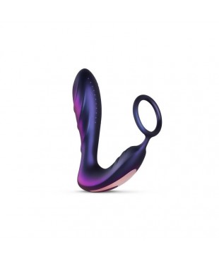 Black Hole Plug Anal con Anillo para el Pene Testiculos con Control Remoto USB