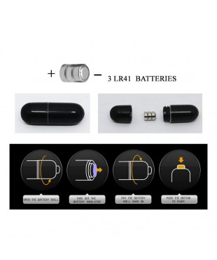 Funda Vibradora para el Dedo Adonis Negro