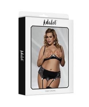 Ilia Set de Sujetador Abierto Liguero y Tanga Talla 44 46 Ilia Set de Sujetador Abierto Liguero y Tanga Talla 44 46