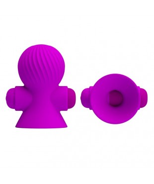 Funda para los Pezones con Vibración Rosa