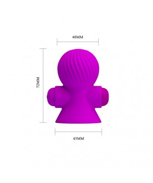 Funda para los Pezones con Vibracion Rosa