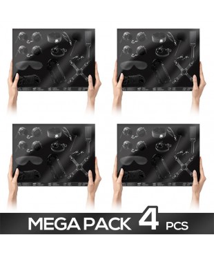 Pack de 4 Set Bondage 11 Piezas Negro