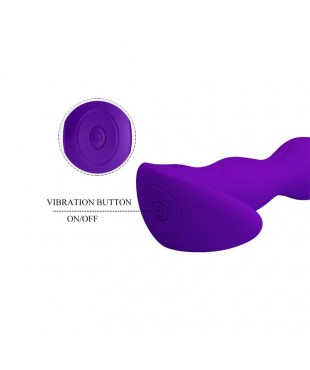 Yale Plug Anal con Vibracion Purpura Yale Plug Anal con Vibracion Purpura