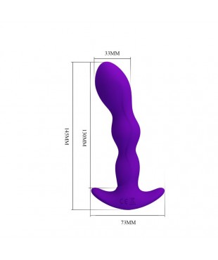 Yale Plug Anal con Vibracion Purpura Yale Plug Anal con Vibracion Purpura