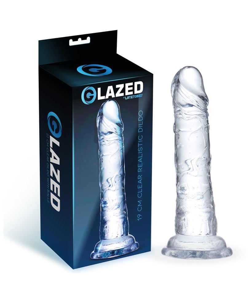 Dildo Realista Material Cristalino 19 cm Dildo Realista Material Cristalino 19 cm
