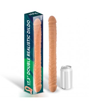 Trent Dildo Doble Realista Natural 17,3 - 44 cm