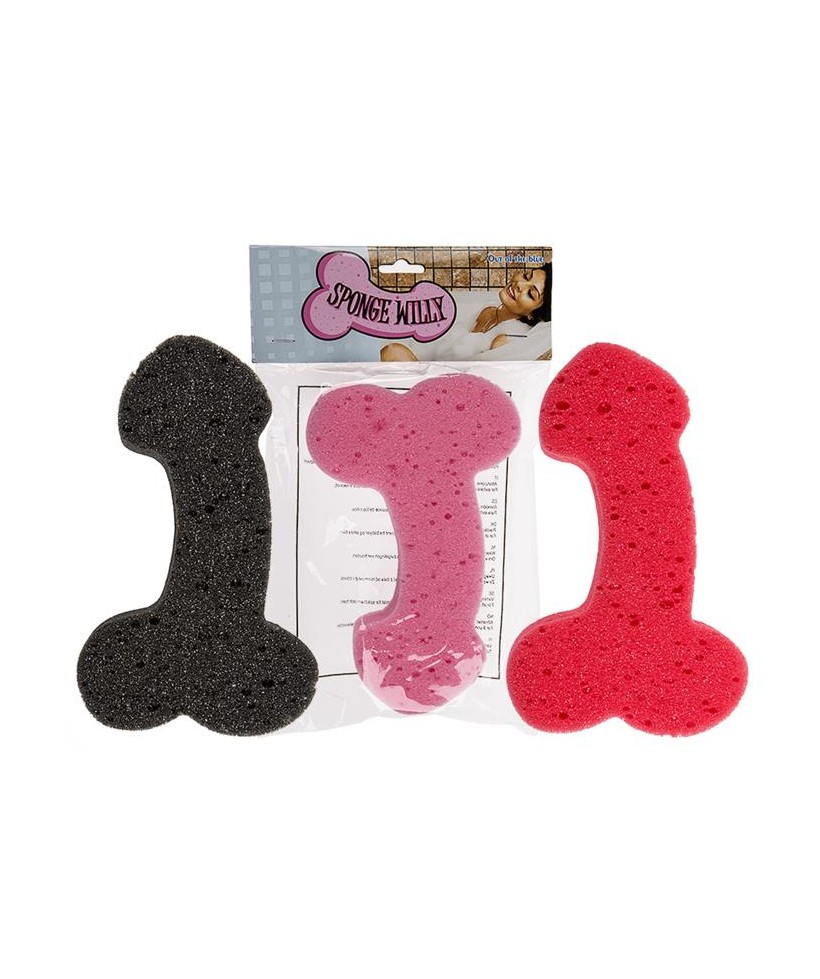 Esponja de Bano Forma de Pene Color Aleatorio 1 Unidad