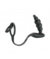 Plug Anal con Anillo para el Pene con Vibracion