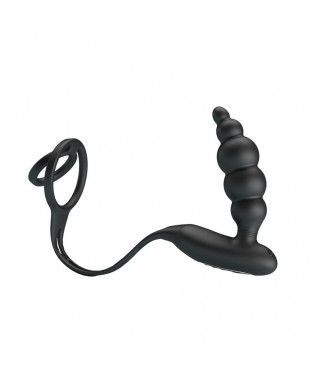 Plug Anal con Anillo para el Pene con Vibracion Plug Anal con Anillo para el Pene con Vibracion