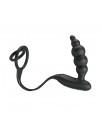 Plug Anal con Anillo para el Pene con Vibracion