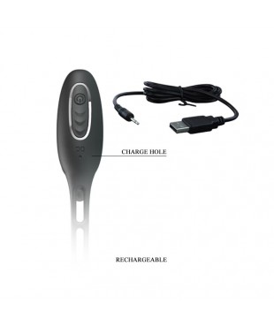 Plug Anal con Anillo para el Pene con Vibracion Plug Anal con Anillo para el Pene con Vibracion