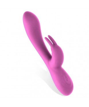 Mauve Vibrador Unibody Silicona Líquida USB Rosa