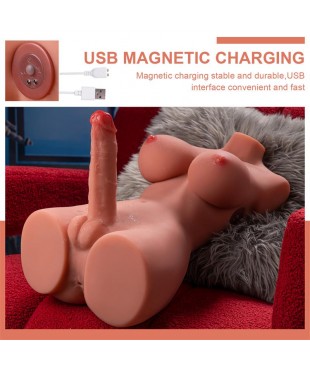 Hermosa Lady Boy Masturbador con Vibracion y Thrusting