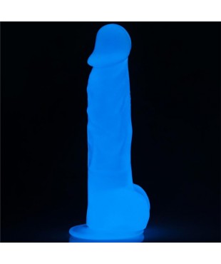 Dildo 8.5 Lumino Luz Azul