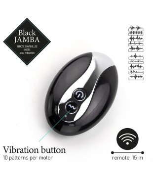 Jamba Vibrador Anal y Estimulador Punto G Negro