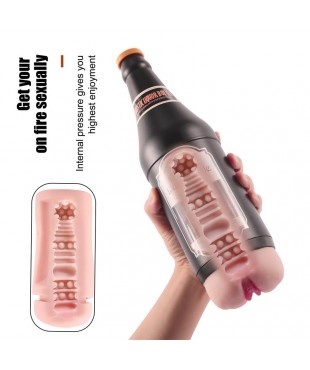 Masturbador Masculino Vagina Sonya Botella Cerveza Masturbador Masculino Vagina Sonya Botella Cerveza