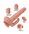 Haydon Dildo con 20 Modos de Vibracion y Estimulador de Clitoris