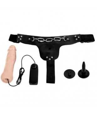 Ribbo Arnes con Dildo Realista con Vibracion y Control Remoto Ribbo Arnes con Dildo Realista con Vibracion y Control Remoto