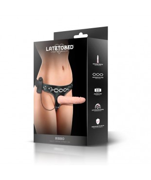 Ribbo Arnes con Dildo Realista con Vibracion y Control Remoto Ribbo Arnes con Dildo Realista con Vibracion y Control Remoto