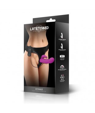 Hymax Arnes con Dildo Vibrador con Conejito y Control Remoto Hymax Arnes con Dildo Vibrador con Conejito y Control Remoto
