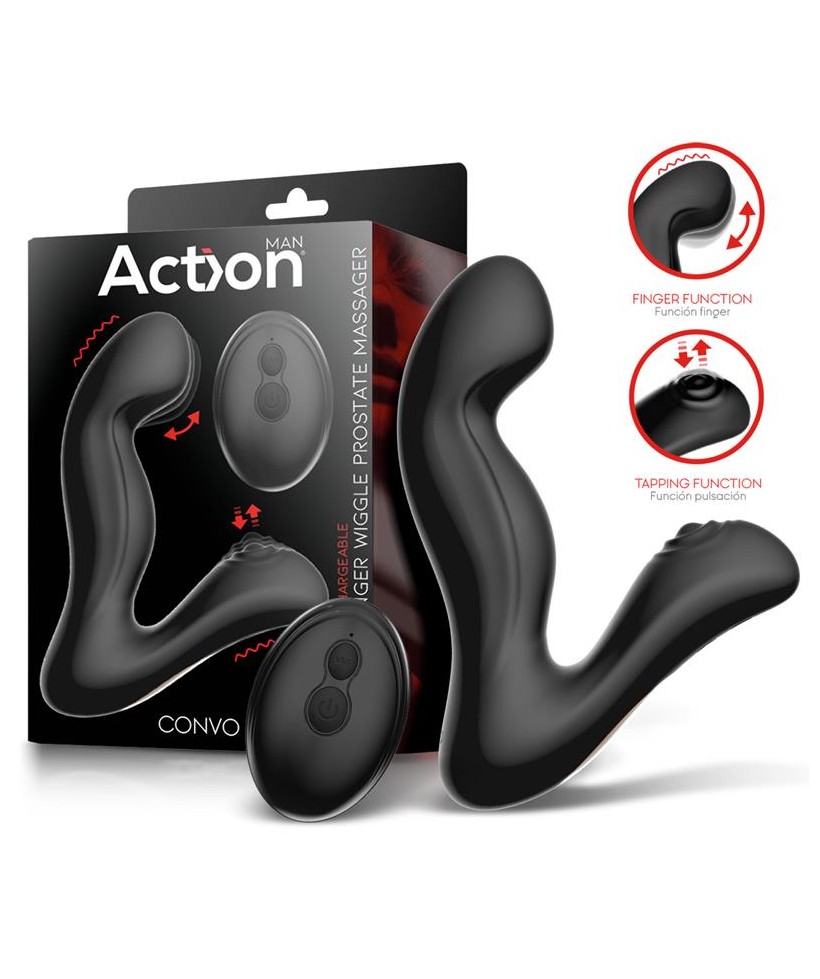 Convo Prostate Stimulator with Tapping and Finger Wiggle Function