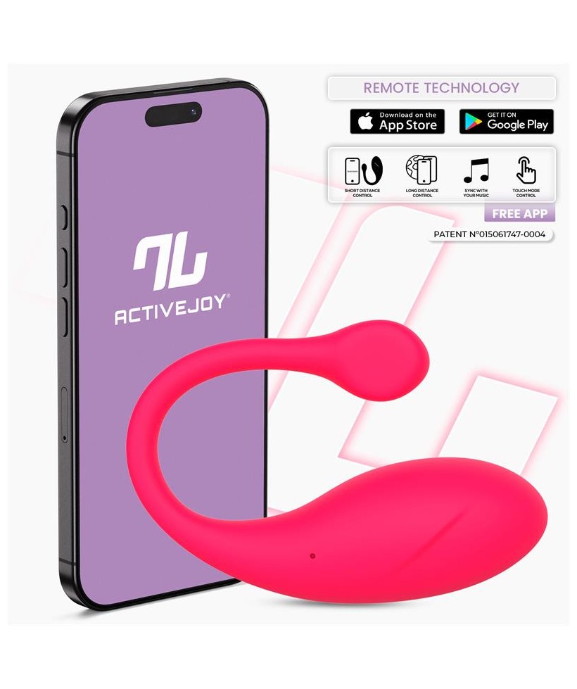 Bulby Huevo Vibrador con APP Rosa Intenso Bulby Huevo Vibrador con APP Rosa Intenso