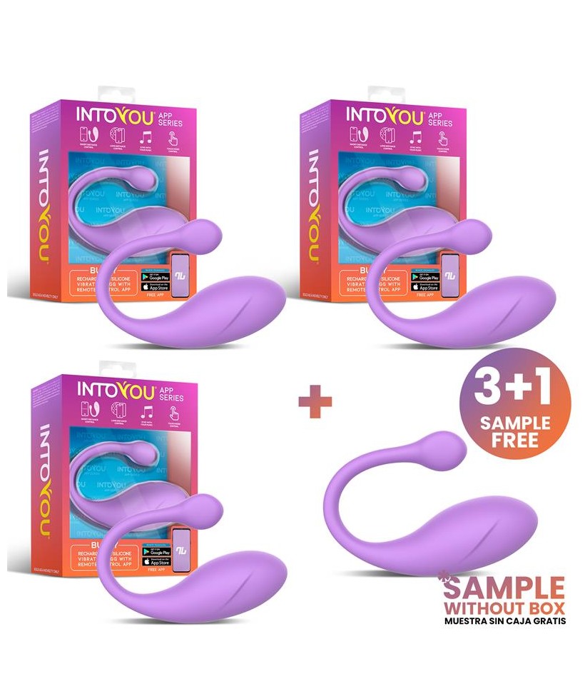 Pack 3 Muestra Bulby Huevo Vibrador con APP Lavanda