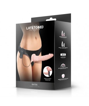 Batek Arnes con Dildo Doble Desmontable Punto G y Vibracion Control Remoto Batek Arnes con Dildo Doble Desmontable Punto G y Vibracion Control Remoto